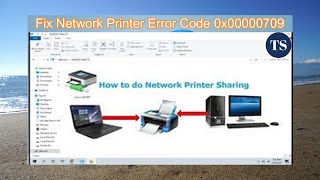 How To Fix Network Printer Connection Error 0x00000709 [upl. by Aikemal545]