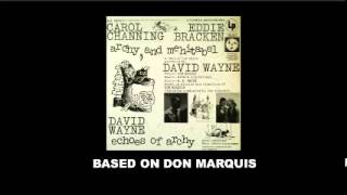 Don Marquis archy and mehitabel  echoes of archy Carol Channing LP [upl. by Zwiebel]