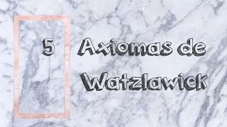 Cinco axiomas de la comunicación  Paul Watzlawick [upl. by Peedus]