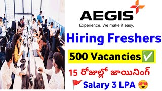 15 రోజుల్లో మీ చేతిలో జాబ్ వుంటుంది Startek Aegis Company Hiring Freshers  Jobs In Banglore job [upl. by Wendall520]