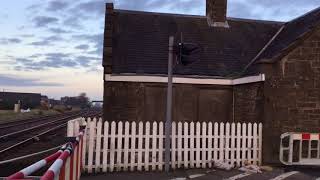 Carnoustie Station Level Crossing Angus Friday 20042018 [upl. by Mccullough]