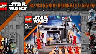 LEGO STAR WARS PAZ VIZSLA amp MOFF GIDEON BATTLE 75386 REVIEW [upl. by Zeke]