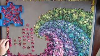 Color Bloom Collection Whirl  Clementoni Puzzle  1000 Piece Time Lapse [upl. by Ennairda]