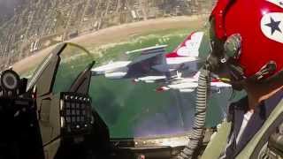 Fly Amongst The Solo Thunder  USAF Thunderbirds [upl. by Ahseyd]