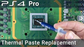 PS4 Pro how to take apart clean fan and replace thermal paste [upl. by Retha520]