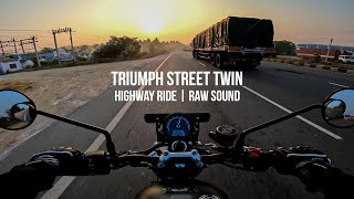 Triumph Street Twin  Pure Sound [upl. by Tichon463]