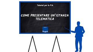 Come presentare unistanza telematica [upl. by Swinton858]