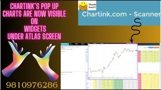 CHARTINKS POP UP CHART NOW VISIBLE ON WIDGETS UNDER ATLAS CHARTINKS NEW FEATURE [upl. by Inoy]