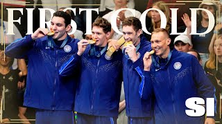 US Wins First Gold  Olympics  Sports Illustrated [upl. by Imoin]