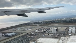 United Airlines Boeing 777200 Pushback Taxi and Takeoff from Los Angeles LAX [upl. by Ichabod]