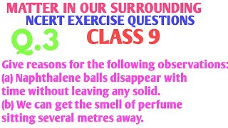 Give reason Naphthalene balls disappear with time without leaving any solid   DARSHAN CLASSES [upl. by Ayel]