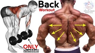 back workout at home with dumbbells  back pain relief exercise  Desi Gym Fitness [upl. by Navert]