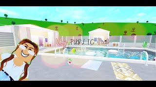 66k Vibey Public Pool  Roblox Bloxburg Speedbuild [upl. by Kingsley708]