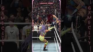 Candice LeRae delivers Superplex on IYO SKY off the top rope wwe2k24 [upl. by Telimay]