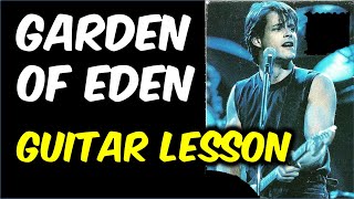 Garden of Eden Guitar Lesson  John Cafferty Note for Note Intro Solo with TAB [upl. by Aicitel]