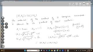 modulus of the product and quotient of complex numbers [upl. by Morris858]