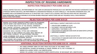 Inspection of Rigging Hardware [upl. by Quar]