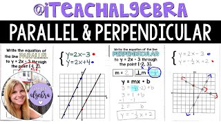 Algebra 1  Equations of Parallel amp Perpendicular Lines [upl. by Branscum324]