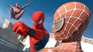 SpiderMan Homecoming vs The Amazing SpiderMan vs SpiderMan  SUPERHERO BATTLE [upl. by Moor]