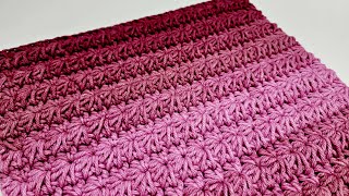 Easy Crochet Stitch Tutorial For Blankets and Scarfs  Marguerite Stitch [upl. by Eyla]