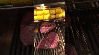 Picanha grill reverse seared bbq food grill cooking corn picaña [upl. by Atnom525]