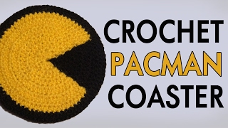 Crochet pacman coaster [upl. by Slayton]