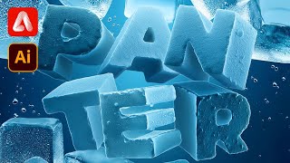 How to Generate Text Made of Ice Under Water Ad in Adobe Firefly and Illustrator [upl. by Catto]