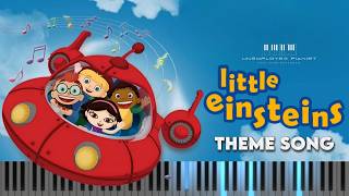 Little Einsteins  Theme Song Piano tutorial and Karaoke [upl. by Evangeline]