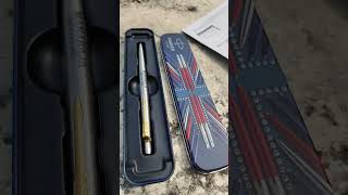 My PARKER JOTTER LONDON STAINLESS STEEL Gold TrimBall Pen Worth ₹490 [upl. by Adnulahs]