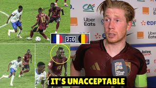 Kevin de Bruyne Blasts Belgium Teammates After 20 Defeat vs France in Nations League [upl. by Vedetta]