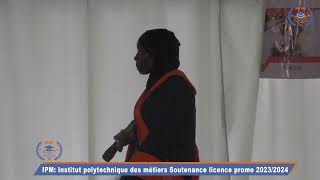 Institut polytechnique des métiers Soutenance licence promo 2023 [upl. by Smitt]