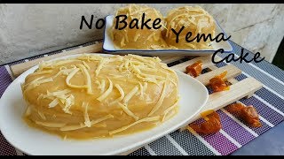 No Bake Yema Cake  How to make Yema Cake  Eggless cake base  Simple Cake Easy cake recipe [upl. by Eniawtna754]