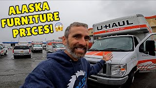 FURNITURE SHOPPING in ALASKA for an ENTIRE HOUSE  COSTCO Haul  ALASKA LIVING [upl. by Nnylyt]