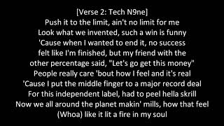 Tech N9ne ft Navé Monjo  Levitation  LyricsOnScreen [upl. by Norabal]