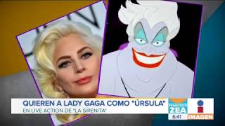 Lady Gaga podría ser Úrsula en la nueva versión de La Sirenita  Noticias con Francisco Zea [upl. by Ytsirhk]