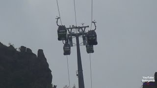 Deutschland Harz Bodetal von Thale mit der Seilbahn zum Hexentanzplatz [upl. by Laven107]