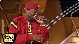 50 Cent amp Stefan Raab rappen zu PIMP  TV total [upl. by Ayotnom]