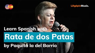 Paquita la del Barrio  Rata de dos Patas Lyrics  Letra English amp Spanish [upl. by Carey]