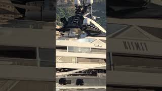 300M Superyacht KISMET Leaving Monaco Harbor superyacht yacht [upl. by Eatnohs]