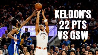 Keldon Johnsons Highlights vs Golden State Warriors  392024 [upl. by Dleifyar]