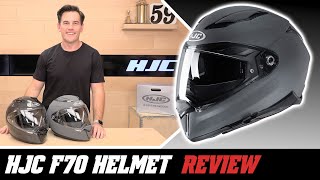 HJC F70 Helmet Review at SpeedAddictscom [upl. by Nirol412]