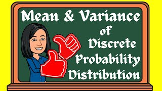 Mean Variance amp Standard Deviation of Discrete Random Variable [upl. by Ahtnamas]