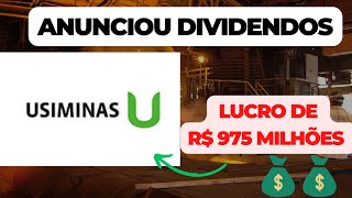 USIMINAS USIM5 DIVIDENDOS MILIONÁRIOS E ALTA NOS LUCROS [upl. by Pilar]