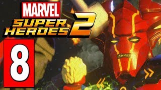 LEGO Marvel Super Heroes 2 Walkthrough Part 8 SURTUR BOSS BATTLE  ASGARD [upl. by Inerney436]