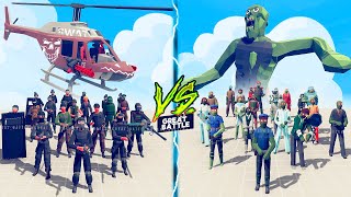 SWAT TEAM vs ZOMBIE TEAM  Totally Accurate Battle Simulator TABS [upl. by Acisej]