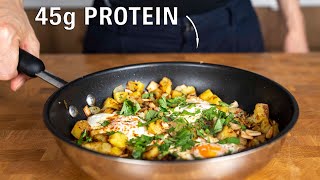 This Healthy Breakfast has 45g of Protein Potato hash [upl. by Ahsaei630]