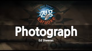 Ed SheeranPhotograph Karaoke Version [upl. by Okwu]