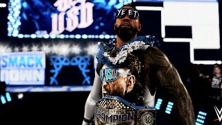 WWE 2K24 JEY USO VS MANKIND FALLS COUNT ANYWHERE MATCH UNITED STATES HEAVYWEIGHT CHAMPIONSHIP [upl. by Jolynn251]