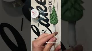 How to make a fondant tree for cake decorating [upl. by Cousin906]