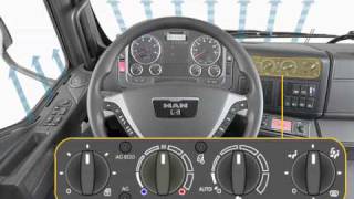 Operating controls for the ventilation and heating system  MAN Trucks amp Bus [upl. by Goldie]